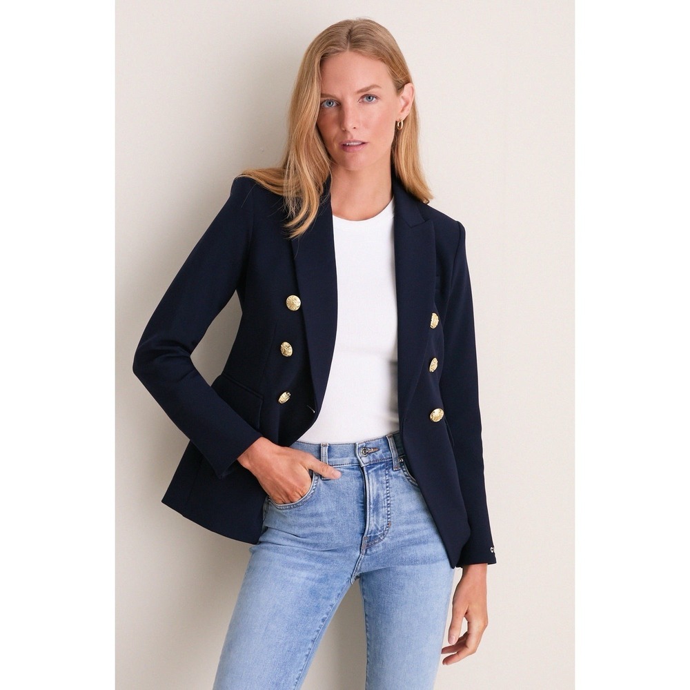 veronica beard Miller Dickey Jacket 4 Navy